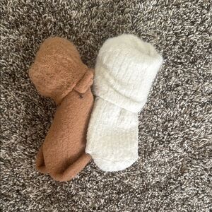 Cozy Brown and Cream Socks